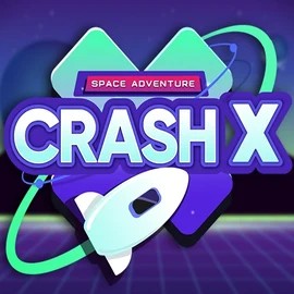 Logo of Crash X from Turbo Games at Spin Dog Casino