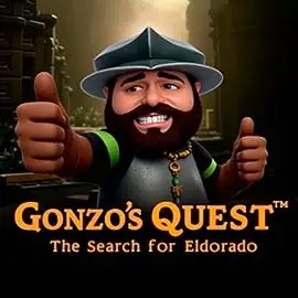 Logo of Gonzo's Quest from NetEnt at Spin Dog Casino