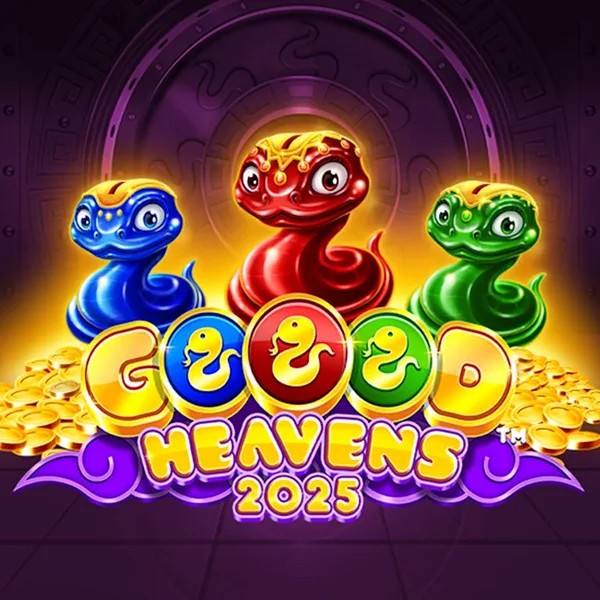 Goood Heavens slot logo by Rarestone Gaming at Spin Dog CasinoGoood Heavens