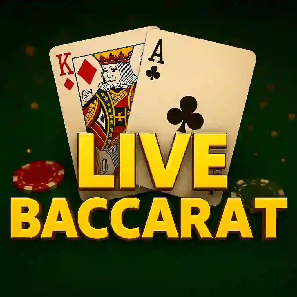 Live Baccarat slot logo by Pragmatic Live at Spin Dog CasinoLive Baccarat
