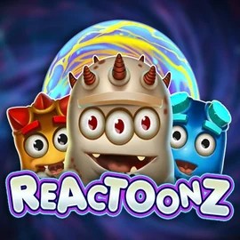 Reactoonz online game logo by Play'n GO on spin-dog.eu