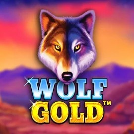 Slots logo of Wolf Gold from Pragmatic Play at Spin Dog Casino